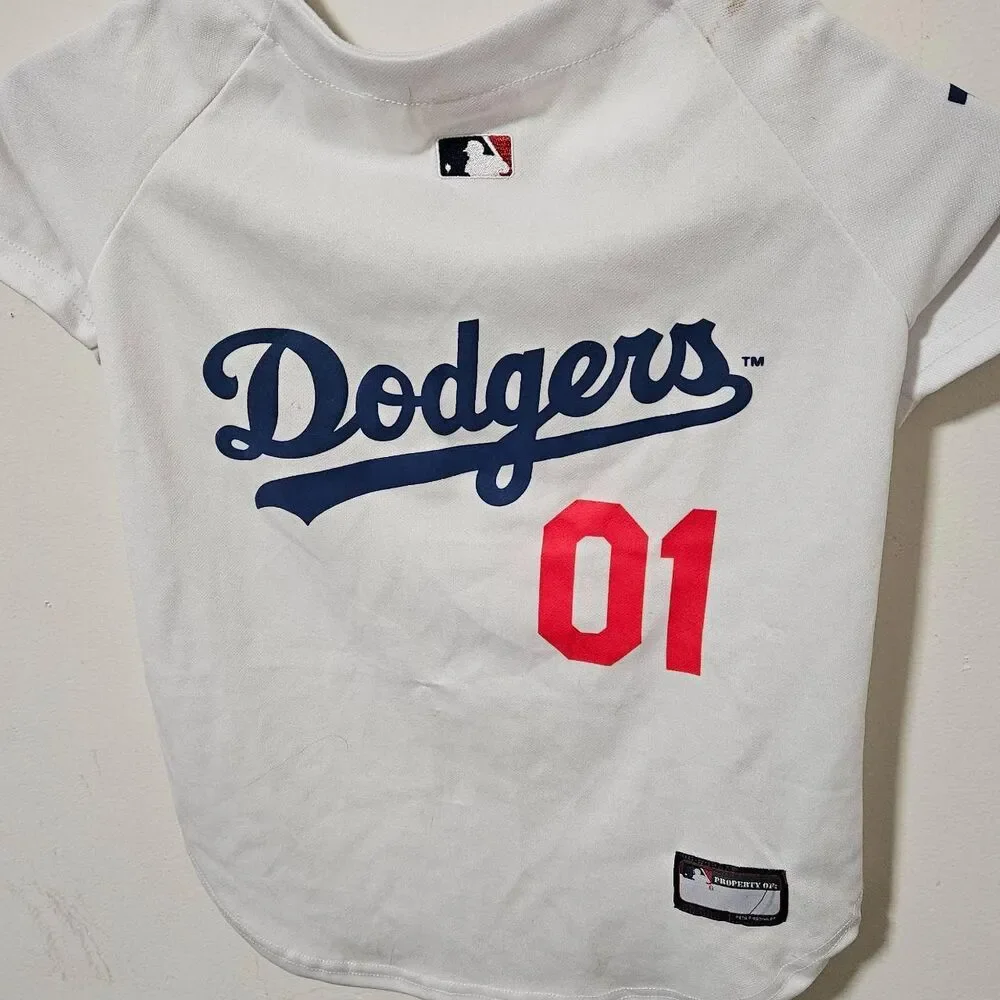 LA Dodgers dog jersey MLB officially licensed sz Large